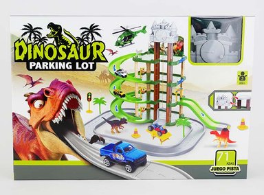 PISTA AUTOS ULTRA TOY DINOSAURIOS ESTACIONAMIENTOS - 2