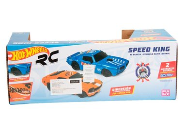 VEHÍCULO RADIO CONTROLADO HOT WHEELS SPEED KING AZUL 1:12 - 5