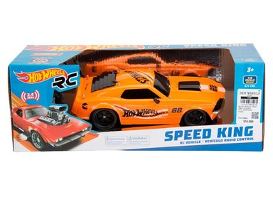 VEHÍCULO RADIO CONTROLADO HOT WHEELS SPEED KING AZUL 1:12 - 7