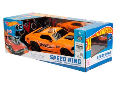 VEHÍCULO RADIO CONTROLADO HOT WHEELS SPEED KING AZUL 1:12 - 8