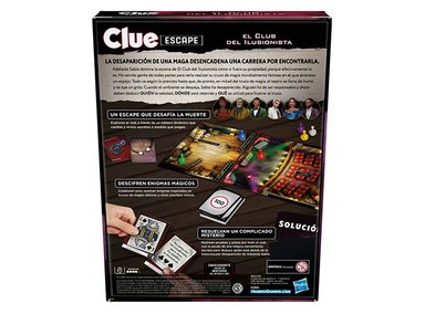 JUEGO DE MESA HASBRO GAMING CLUE ESCAPE EL CLUB DEL ILUSIONISTA - 9