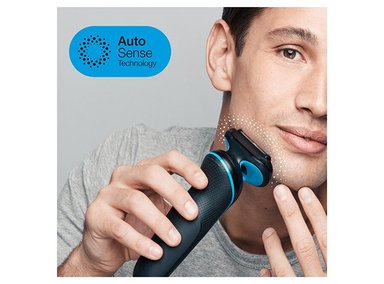 AFEITADORA INALÁMBRICA BRAUN 51-B1000S AZUL  - 5