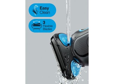 AFEITADORA INALÁMBRICA BRAUN 51-B1000S AZUL  - 7