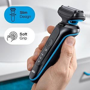AFEITADORA INALÁMBRICA BRAUN 51-B1000S AZUL  - 9