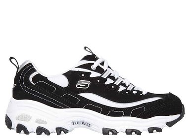 ZAPATILLAS MUJER SKECHERS URBANAS NEGRO D LITES BIGGEST FAN - 2