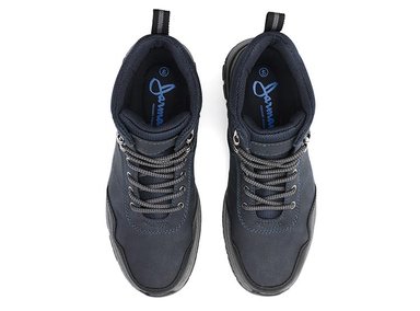 BOTINES HOMBRE JARMAN CUERO AZUL MARINO SPORT - 4