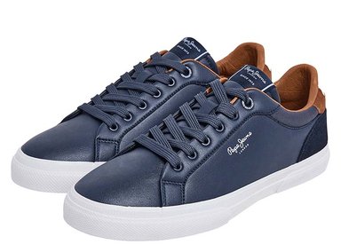 ZAPATILLAS HOMBRE PEPE JEANS AZUL KENTON COURT M - 2
