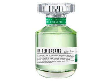 PERFUME BENETTON UNITED DREAMS LIVE FREE MUJER EDT 80 ML - 1