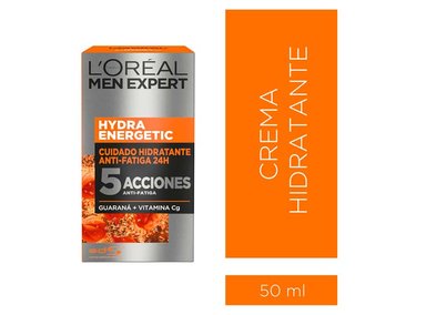 CREMA FACIAL LOREAL HIDRATANTE DERMO EXPERTISE HYDRA ENERGETIC ANTIFATIGA MEN EXPERT 50 ML - 8