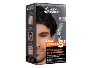 TINTE LOREAL MEN EXPERT COLORACION EXCELL 5' TONO 1 NEGRO NATURAL - 3