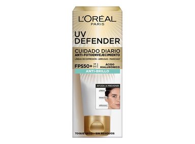 PROTECTOR SOLAR FACIAL LOREAL DERMO EXPERTISE UV DEFENDER ANTIBRILLO SPF 50+ 40 ML - 3