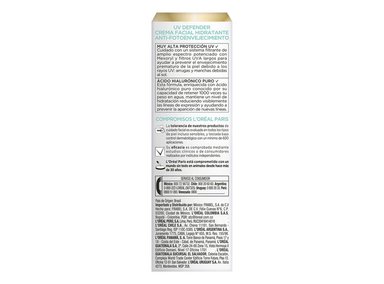 PROTECTOR SOLAR FACIAL LOREAL DERMO EXPERTISE UV DEFENDER ANTIBRILLO SPF 50+ 40 ML - 6