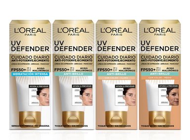 PROTECTOR SOLAR FACIAL LOREAL DERMO EXPERTISE UV DEFENDER ANTIBRILLO SPF 50+ 40 ML - 7