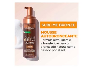 AUTOBRONCEANTE SUBLIME BRONZE WATER MOUSSE TONO MEDIO 150 ML - 4