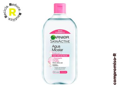 AGUA MICELAR GARNIER SKIN ACTIVE TODO EN 1 MAXI FORMATO 700 ML - 1