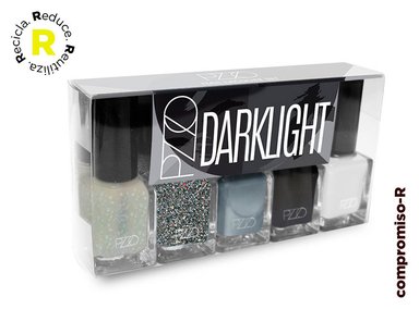 SET 5 ESMALTES DE UÑAS PETRIZZIO DARKLIGHT 8 ML - 1