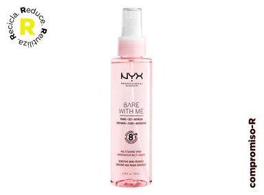 FIJADOR DE MAQUILLAJE NYX SPRAY BARE WITH ME PRIME SET REFRESH 130 ML - 1