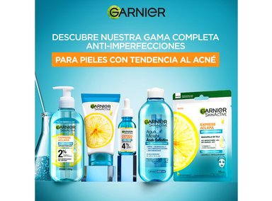 AGUA MICELAR GARNIER ANTIIMPERFECCIONES EXPRESS ACLARA 400 ML - 6