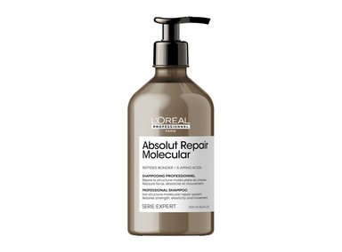 SHAMPOO LORÉAL PROFESSIONNEL SIN SULFATOS REPARACIÓN MOLECULAR PROFUNDA CABELLO DAÑADO ABSOLUT 500 ML - 1