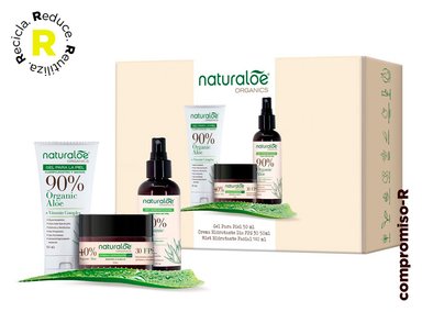 SET NATURALOE CREMA DÍA SPF 30 50 ML + MIST FACIAL 100 ML + GEL HIDRATANTE 500 ML - 1