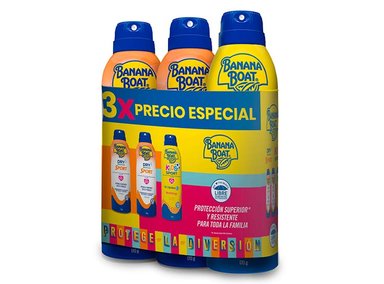 TRIPACK PROTECCIÓN SOLAR BANANA BOAT 2 SPRAY DRY BALANCE SPORT 175 GR + SPRAY KIDS SPORT 175 GR - 1