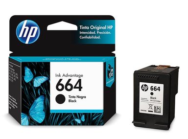 CARTUCHO DE TINTA HP ORIGINAL 664 NEGRO - 3