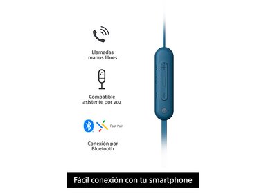 AUDÍFONOS SONY WI-C100 AZUL - 2