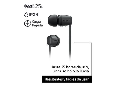 AUDÍFONOS SONY WI-C100 NEGRO - 5