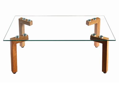MESA DE CENTRO SPAZZIO JOCKEY NATURAL TUBO - 1