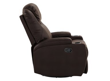 BERGERE ZOY HOME MECEDORA GIRATORIO MASAJE CALOR LHASA PU 1 CUERPO CAFÉ - 5