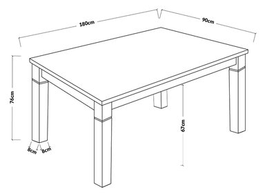 JUEGO DE COMEDOR ZOY HOME CAPRI 6 SILLAS 2 SITIALES CAFÉ - 11