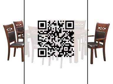 JUEGO DE COMEDOR ZOY HOME CAPRI 6 SILLAS 2 SITIALES CAFÉ - 13
