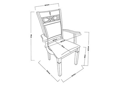 JUEGO DE COMEDOR ZOY HOME CAPRI 6 SILLAS 2 SITIALES CAFÉ - 10