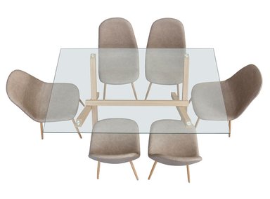JUEGO DE COMEDOR RIPLEY HOME MUSSO 6S - 2
