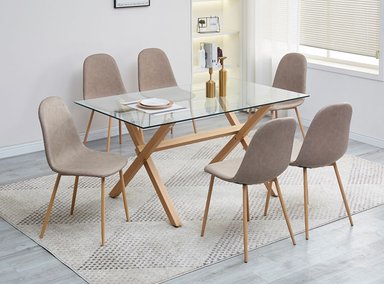 JUEGO DE COMEDOR RIPLEY HOME MUSSO 6S - 6
