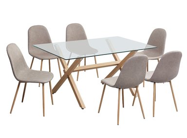 JUEGO DE COMEDOR RIPLEY HOME MUSSO 6S - 1