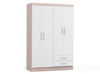 CLOSET RIPLEY HOME S444 CARVALLE 4 PUERTAS 2 CAJONES BLANCO - 1