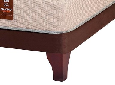 JUEGO DE DORMITORIO FLEX CAMA EUROPEA MÁXIMO COBRE BD 2 PLAZAS CHOCOLATE + MADERAS LORRAINE - 3