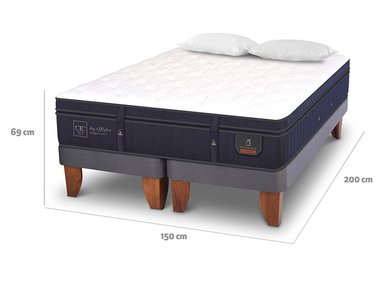 JUEGO DE DORMITORIO CIC CAMA EUROPEA SUPER PREMIUM BD 2 PLAZAS + ALMOHADAS - 3