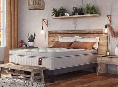 CAMA EUROPEA FLEX MÁXIMO-R COBRE MAXIMO 1.5 PLAZAS CHOCOLATE - 5
