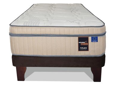 CAMA EUROPEA FLEX MÁXIMO-R COBRE MAXIMO 1.5 PLAZAS CHOCOLATE - 1