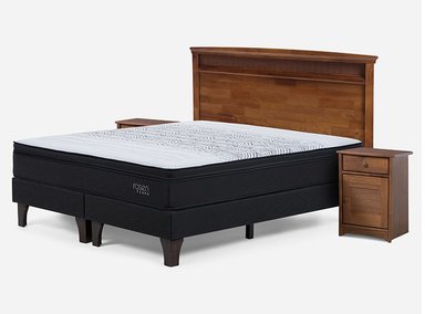 JUEGO DE DORMITORIO ROSEN CAMA EUROPEA TEMPO KING + SET VENETO - 2