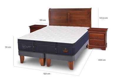 JUEGO DE DORMITORIO CIC CAMA EUROPEA GRAND PREMIUM BD 2 PLAZAS + SET MIRO - 10