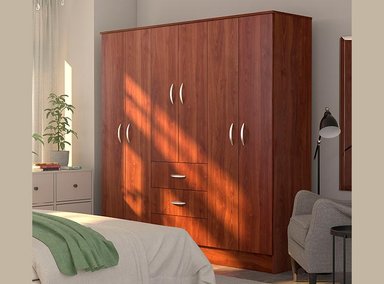CLOSET CIC MAIPO 6 PUERTAS / 3 CAJONES 180 CM CEREZO - 6