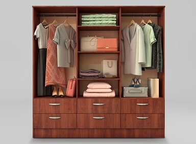 CLOSET CIC MAIPO 6 PUERTAS / 6 CAJONES 180 CM CEREZO - 3