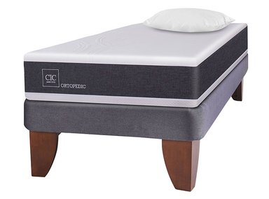 JUEGO DE DORMITORIO CIC CAMA EUROPEA NEW ORTOPEDIC 1.5 PLAZAS + ALMOHADA - 2