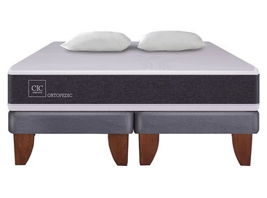 CAMA EUROPEA 2 PLAZAS NEW ORTOPEDIC BD + ALMOHADAS CIC - 1