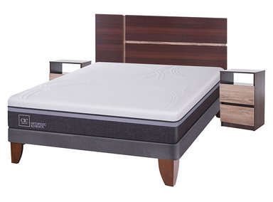 JUEGO DE DORMITORIO CIC CAMA EUROPEA ORTOPEDIC ADVANCE ADVAN BN 2 PLAZAS + SET ENIO - 2