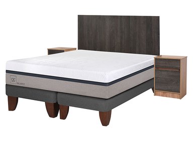 JUEGO DE DORMITORIO CIC CAMA EUROPEA BALANCE BD 2 PLAZAS + SET ESPRESSO - 2