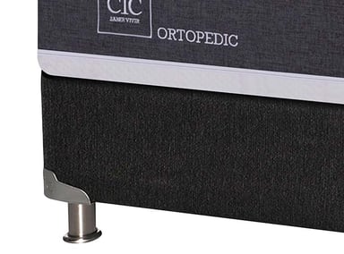 JUEGO DE DORMITORIO CIC CAMA BOX SPRING NEW ORTOPEDIC B5 BN 2 PLAZAS NEGRO + SET TIGRIS - 3
